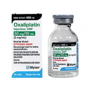 OXALIPLATIN MYLAN 50 MG / 10 ML ( OXALIPLATIN ) CONCENTRATE FOR DILUTION FOR IV INFUSION 10 ML VIAL